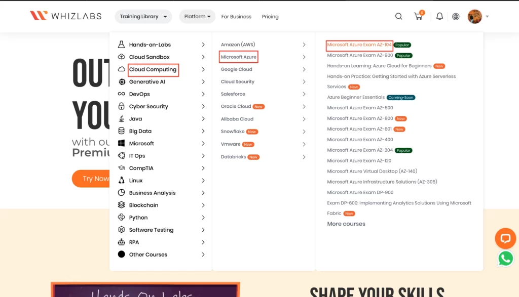 whizlabs-training-library-platform