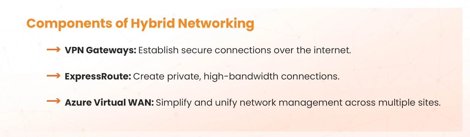 components of hybrid networking 