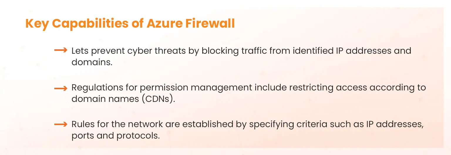 key capabilities azure firewall