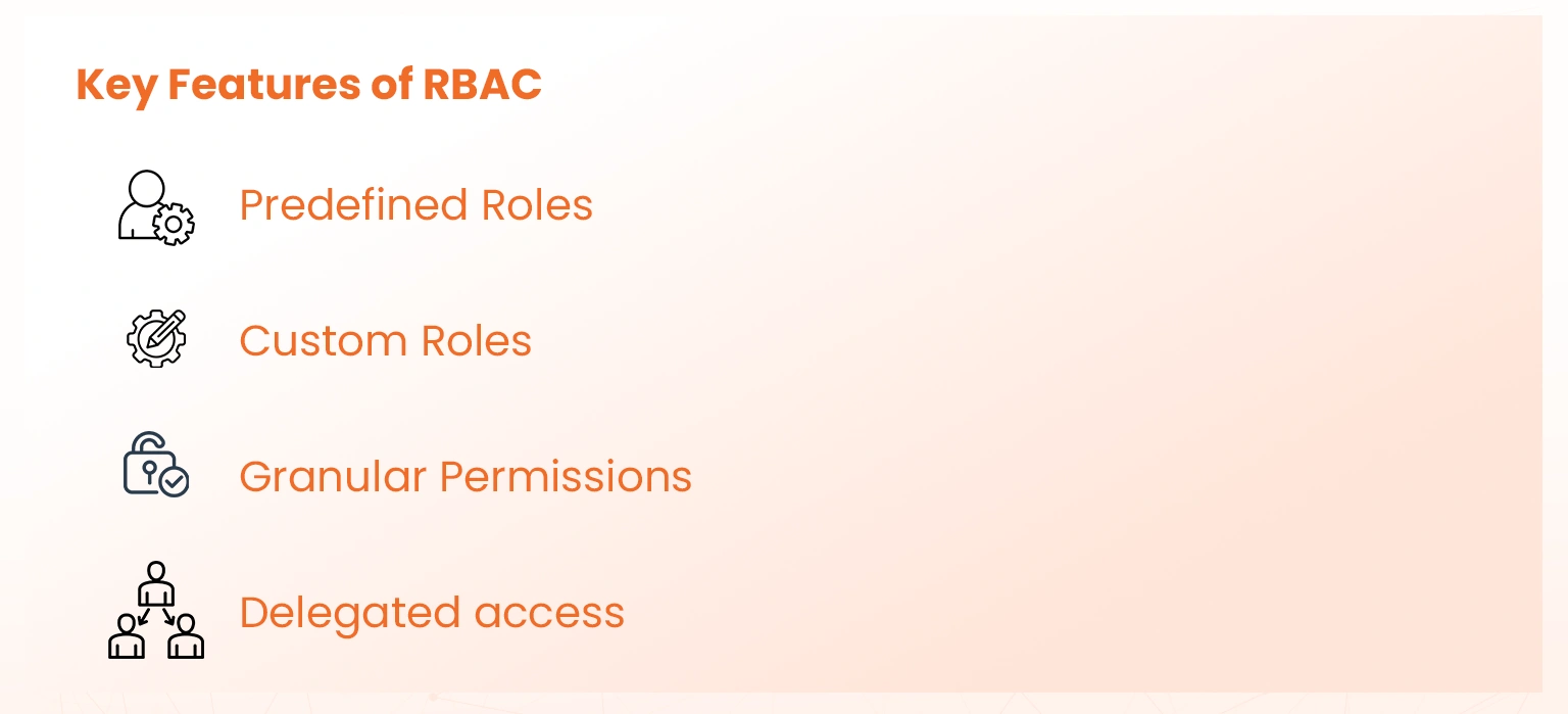 key features of rbac