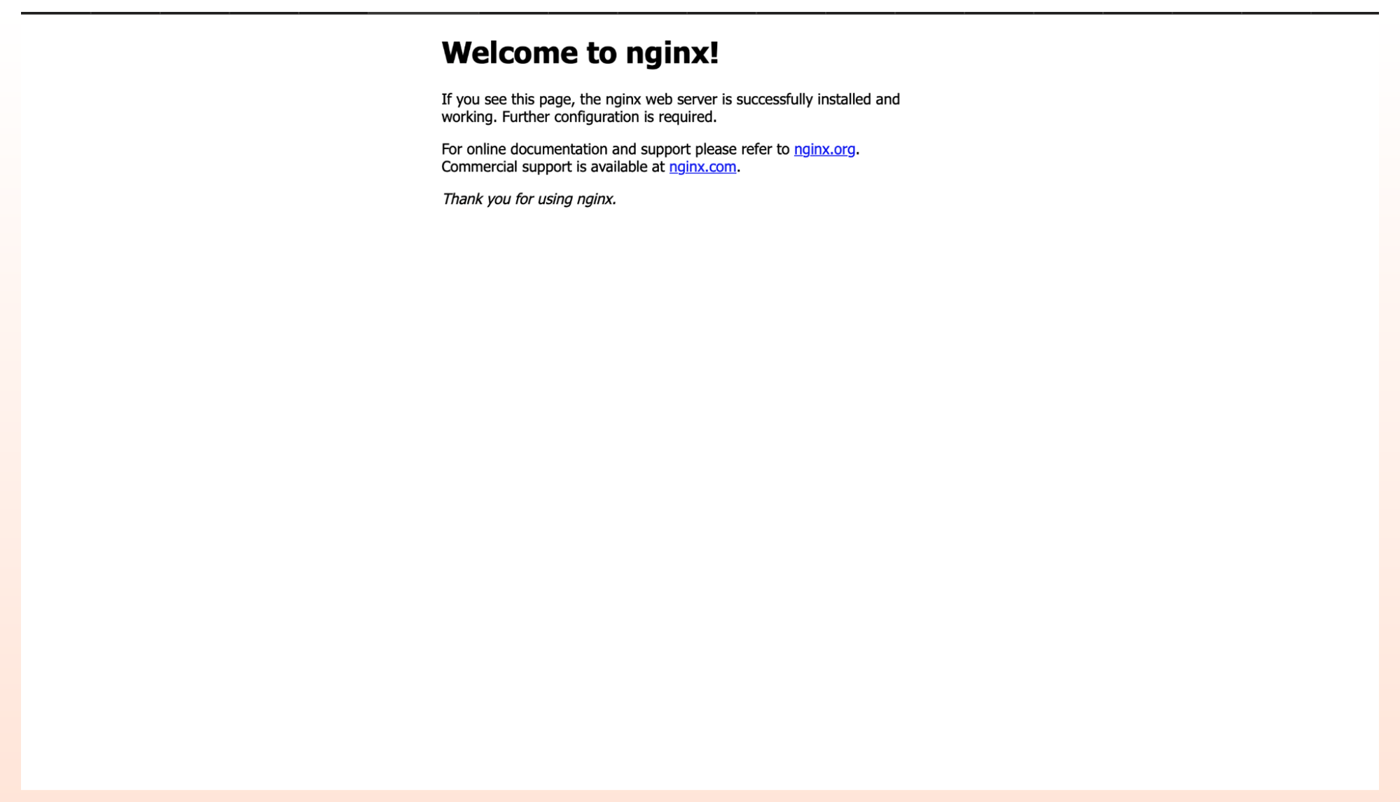 nginx web page has been exposed on the internet