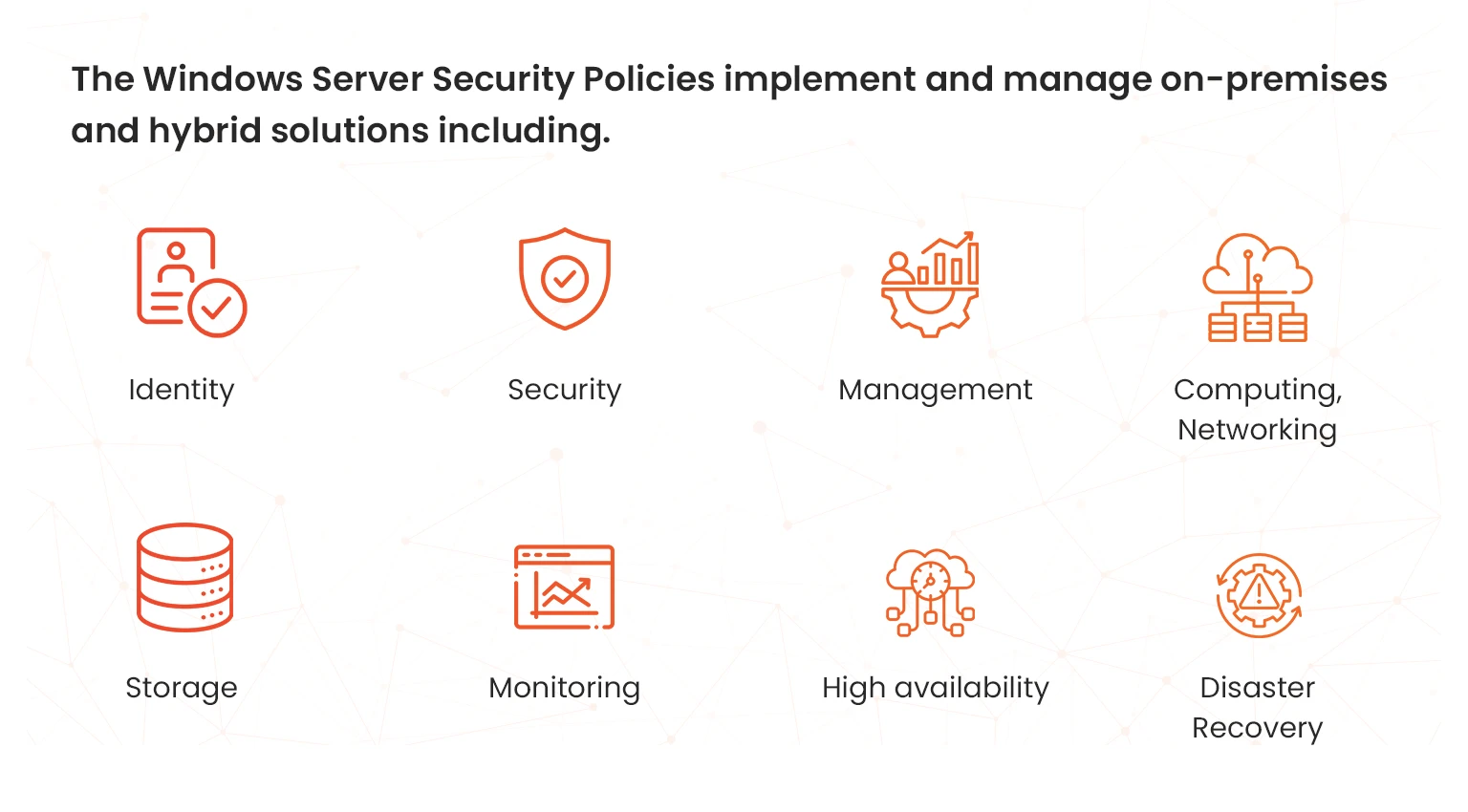 windows server security policies hybrid solutions